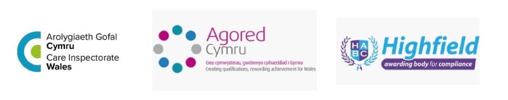 Care Inspectorate Wales, Agored Cymru and Highfield accreditations
